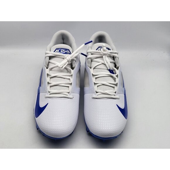 Nike Alpha Menace 4 Pro Football Cleats Mens 9 White Blue FD7037-103 main image 4
